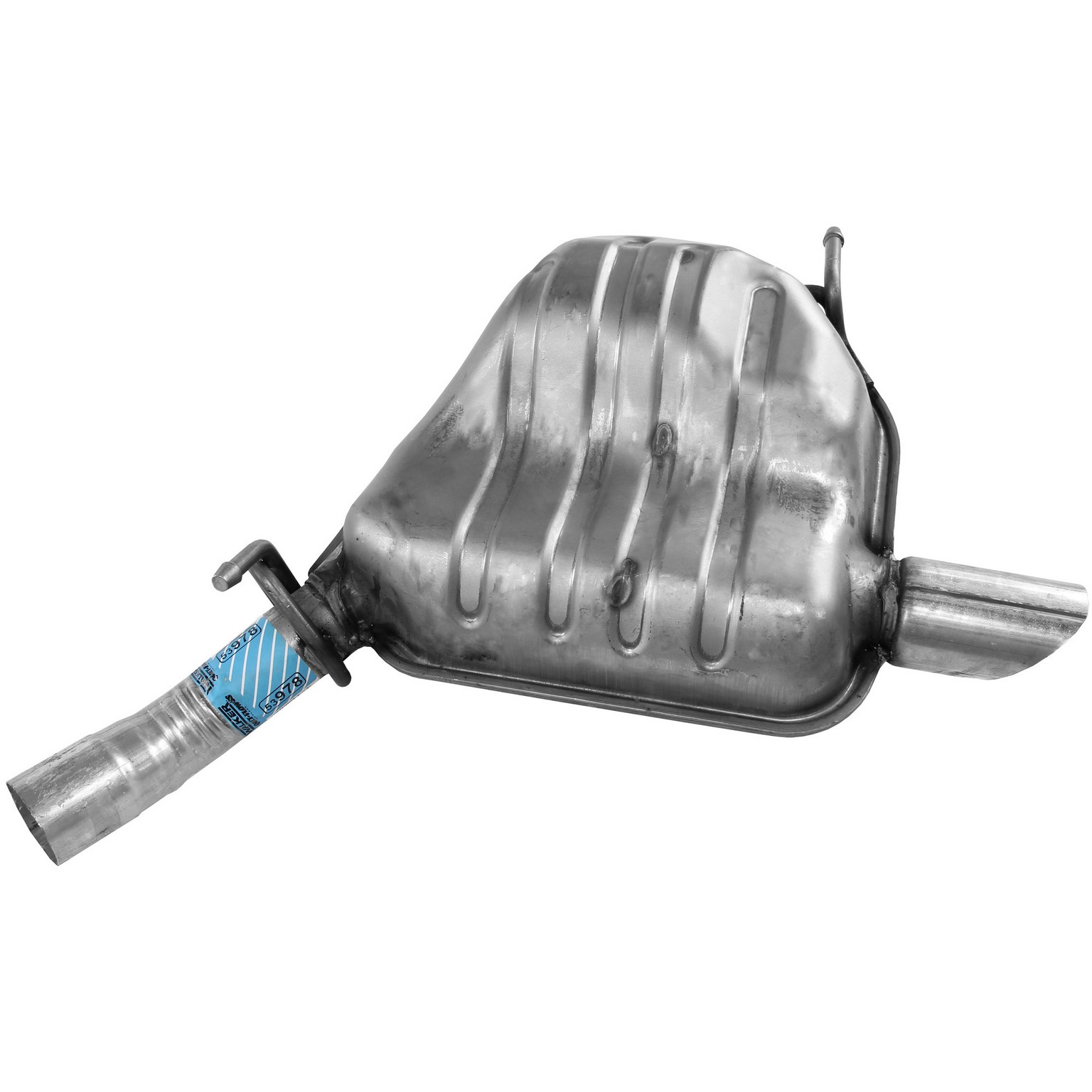 Quiet-Flow SS Direct Fit Exhaust Muffler Assembly 2.5" Inlet (ID) 3" Outlet (OD)