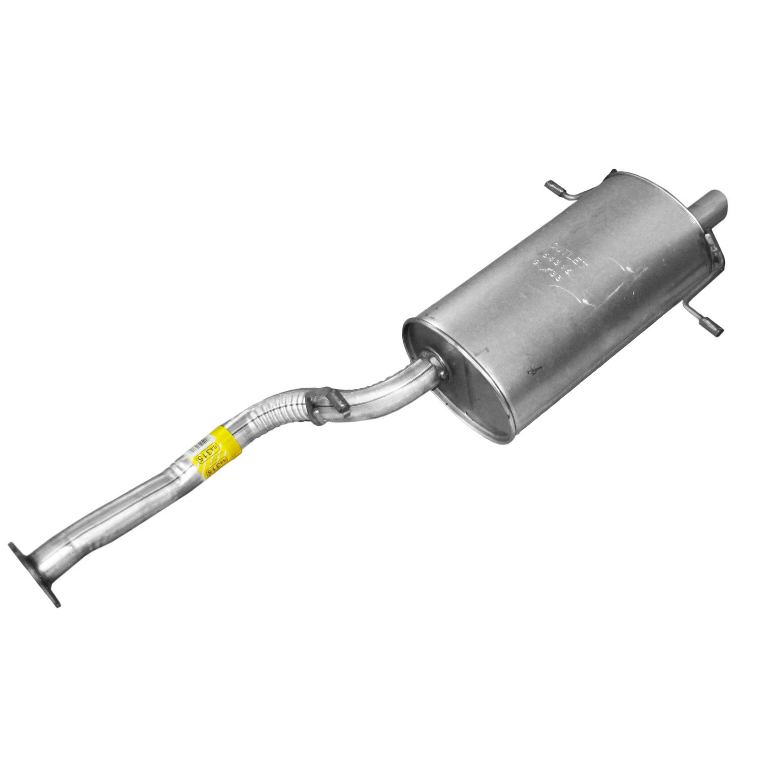 Quiet-Flow SS Direct Fit Exhaust Muffler Assembly 2" Inlet (OD) 2" Outlet (OD)
