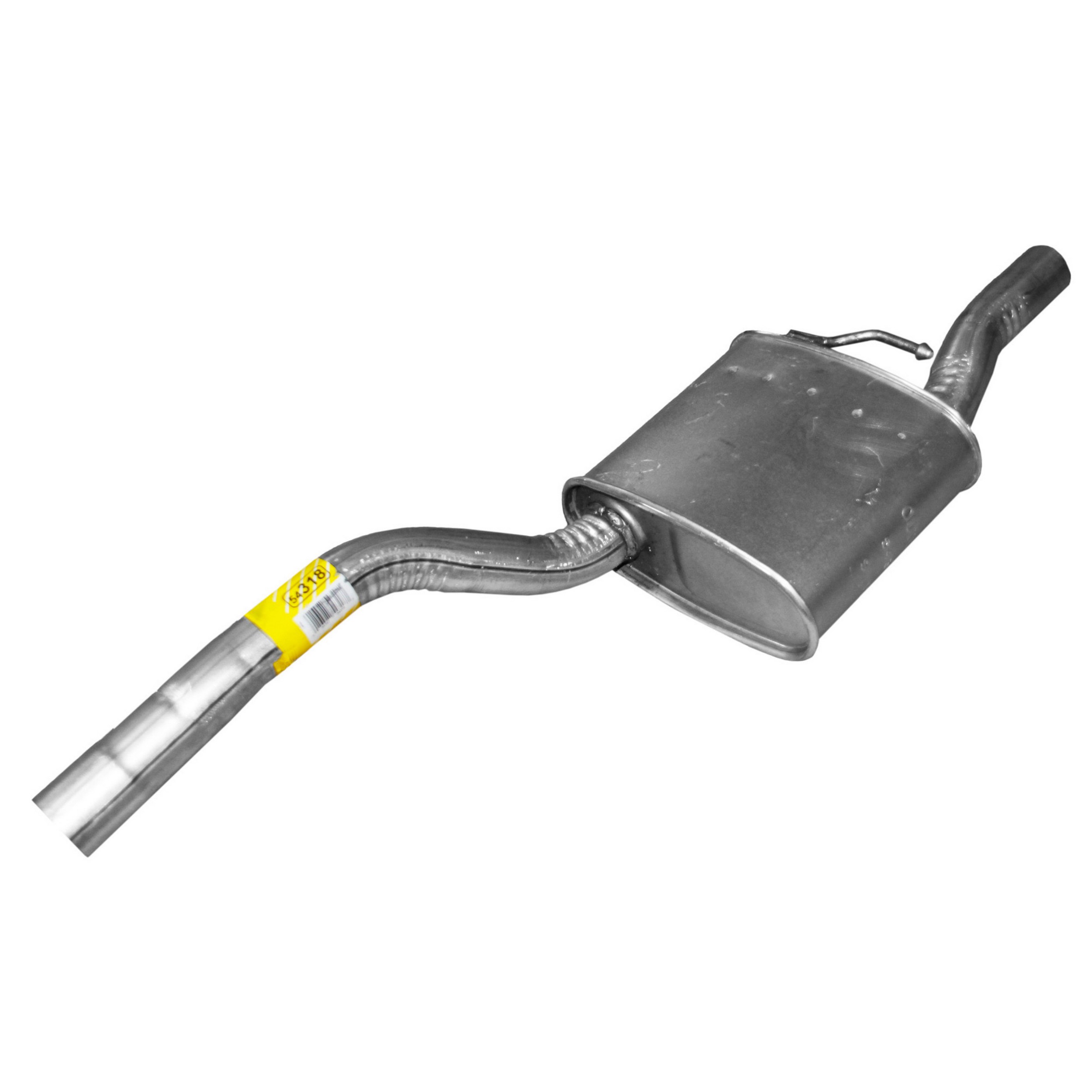 Quiet-Flow SS Direct Fit Exhaust Muffler Assembly 2" Inlet (ID) 2" Outlet (OD)