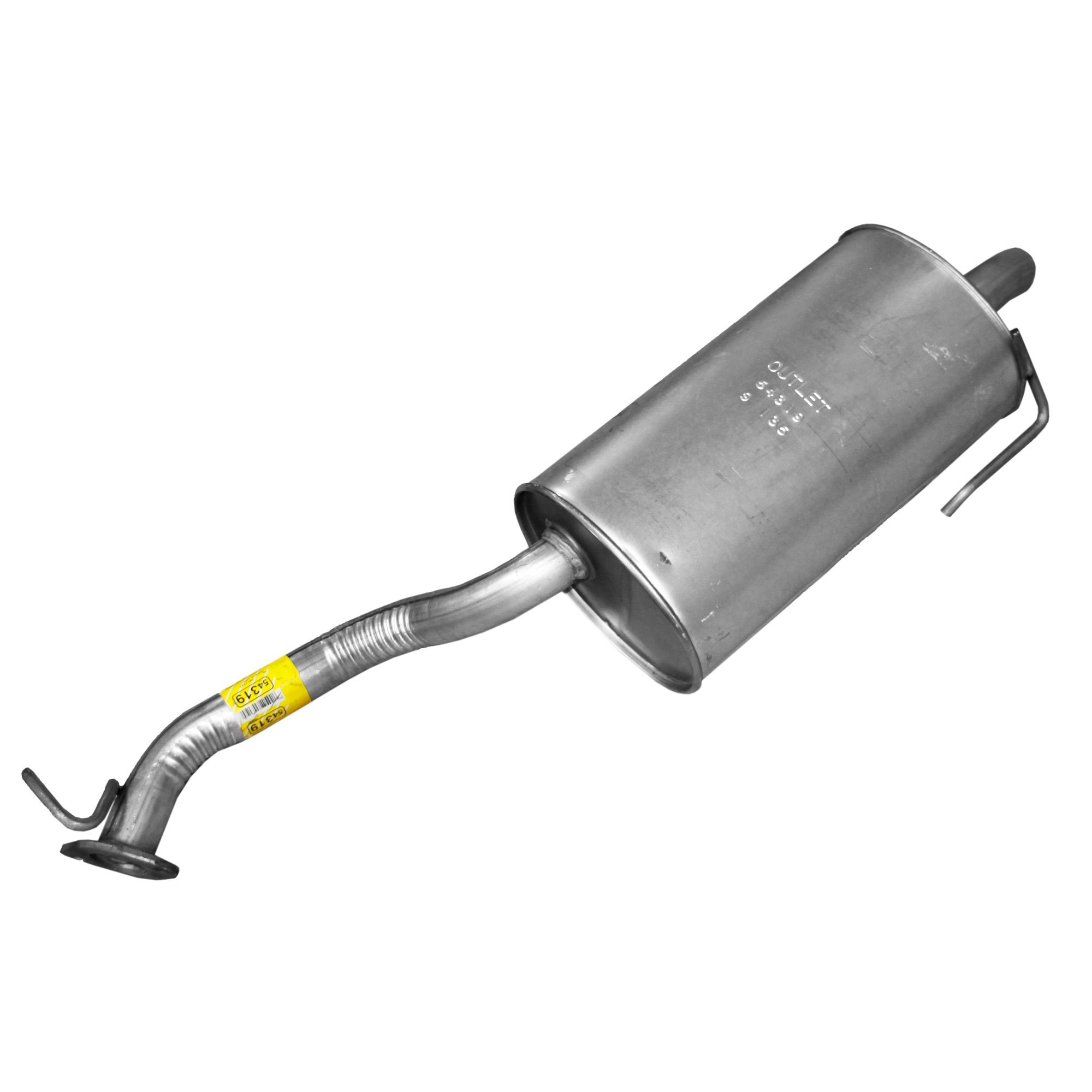 Quiet-Flow SS Direct Fit Exhaust Muffler Assembly 2" Inlet (OD) 2" Outlet (OD)