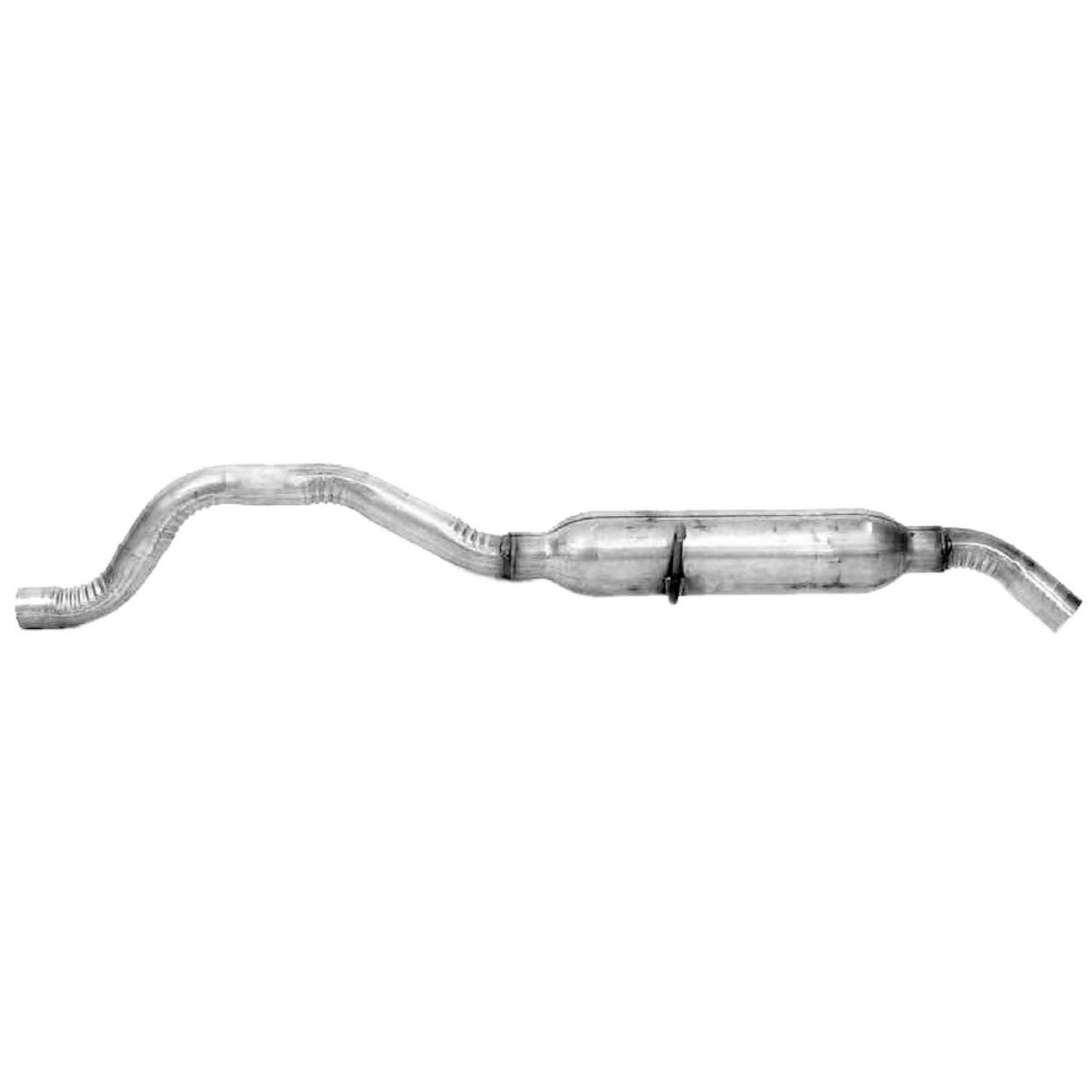 Direct Fit Exhaust Resonator and Pipe Assembly 2" Inlet (OD) 2" Outlet (OD)
