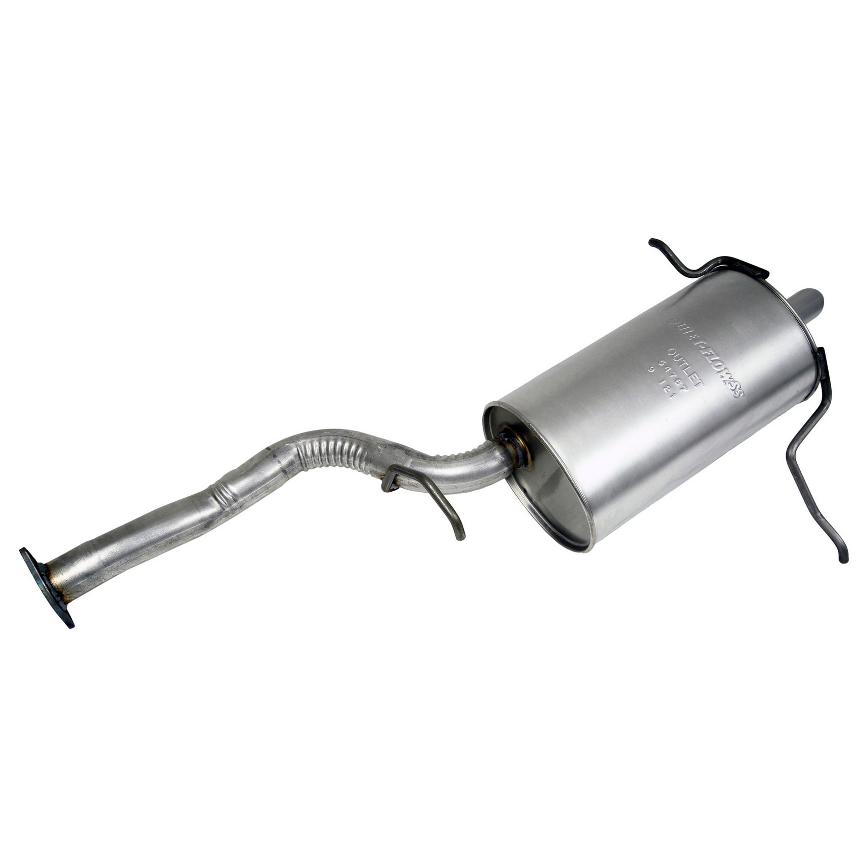 Quiet-Flow SS Direct Fit Exhaust Muffler Assembly 2" Outlet (OD)