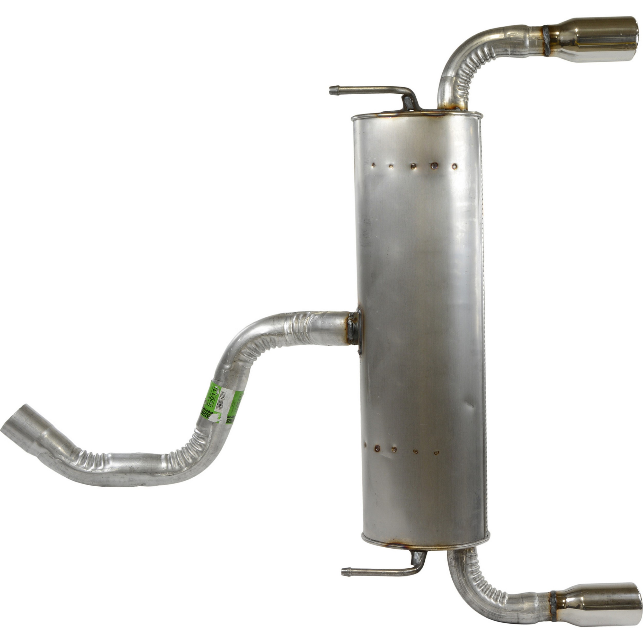 Quiet-Flow SS Direct Fit Exhaust Muffler Assembly 2.5" Inlet (ID) 3" Outlet (OD)