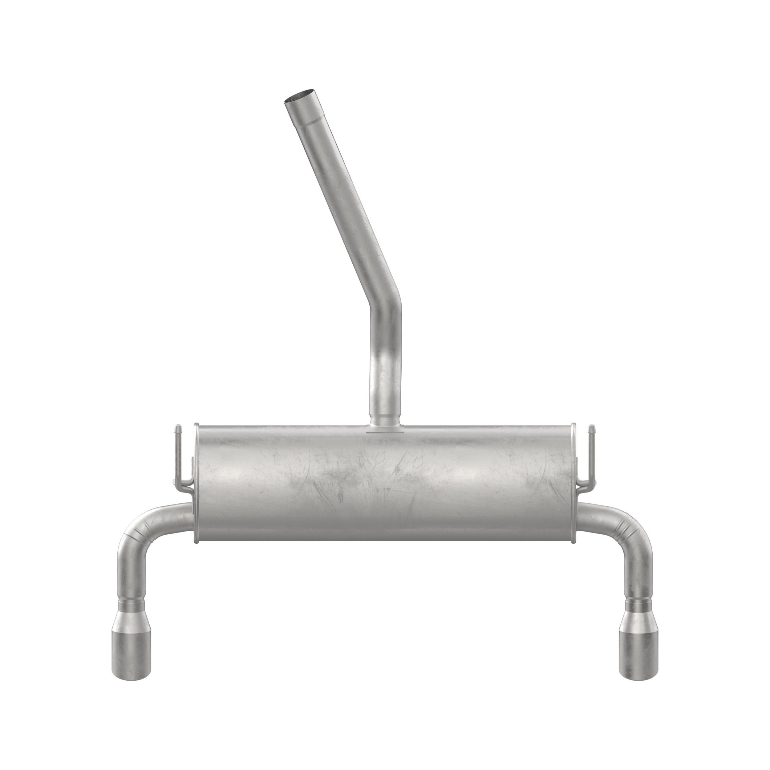 Quiet-Flow SS Direct Fit Exhaust Muffler Assembly 2.5" Inlet (ID) 3" Outlet (OD)
