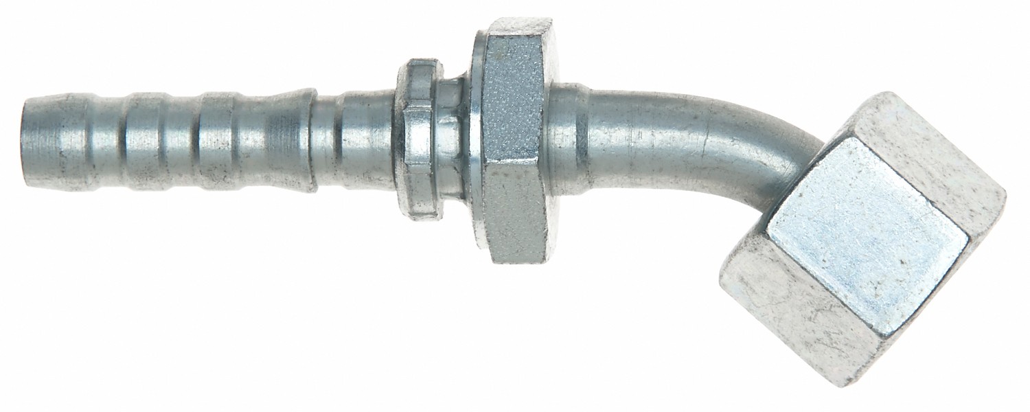 Female Flat-Face O-Ring Swvl-45 Bent Tube-TuffCoat Xtreme Plating (GlobalSpiral)