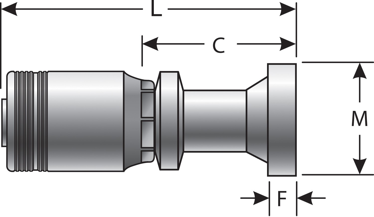 Code 61 O-Ring Flange (GlobalSpiral MAX Pressure)