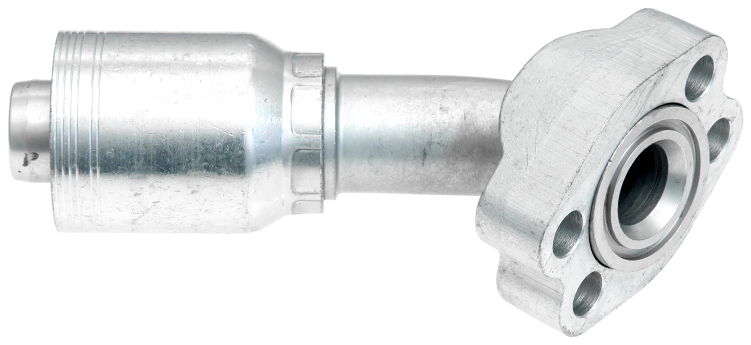 Code 62 O-Ring Flange Hvy w/Captive Flange-45 Bent Tube (GlobalSpiral Max)