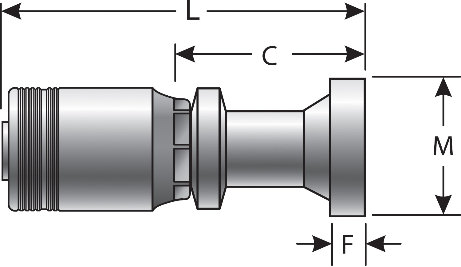 Caterpillar Style O-Ring Flange (GlobalSpiral MAX Pressure)