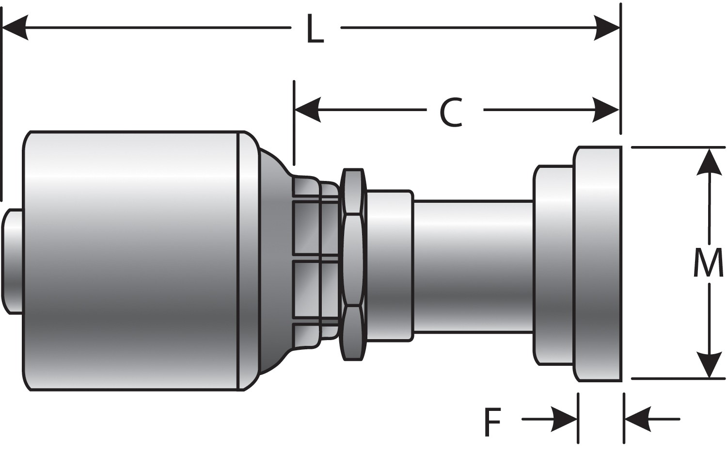 Code 61 O-Ring Flange (MegaCrimp)