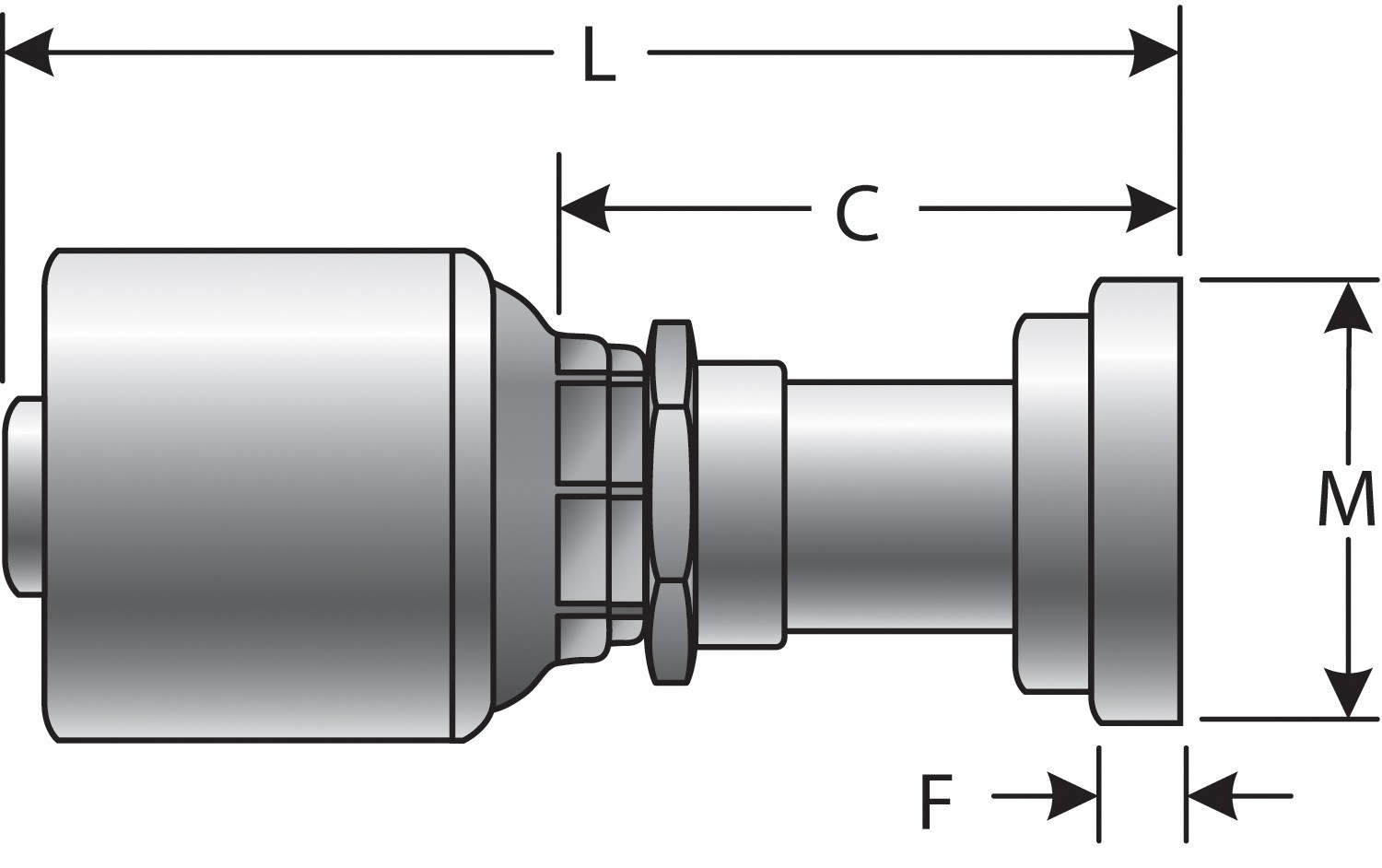Code 61 O-Ring Flange (MegaCrimp)