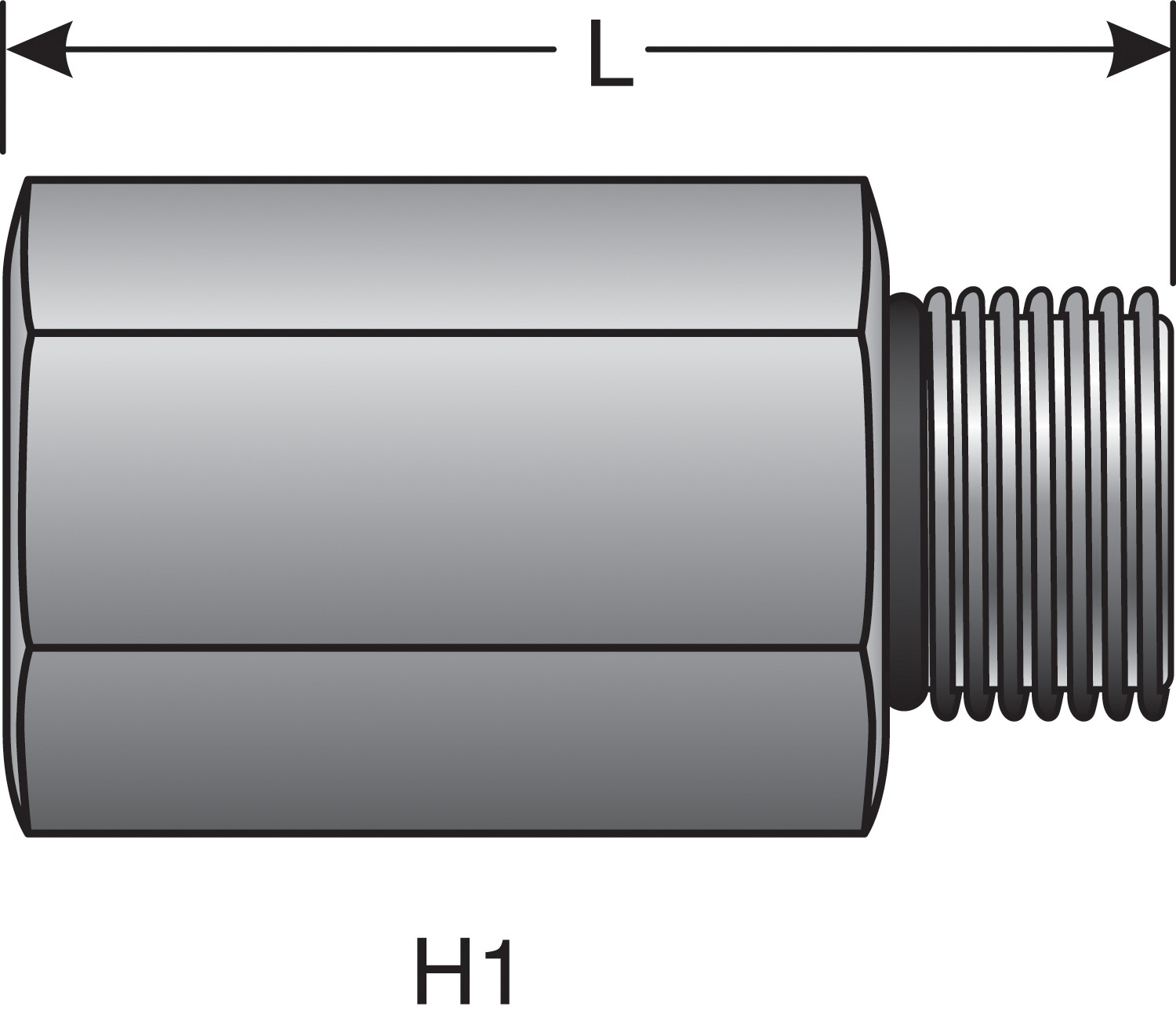 Female Quick-Lok High to Male O-Ring Boss Adapter (MegaCrimp)