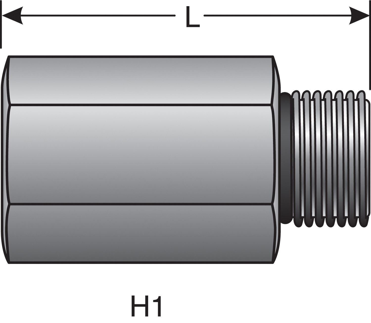 Female Quick-Lok High to Male O-Ring Boss Adapter (MegaCrimp)