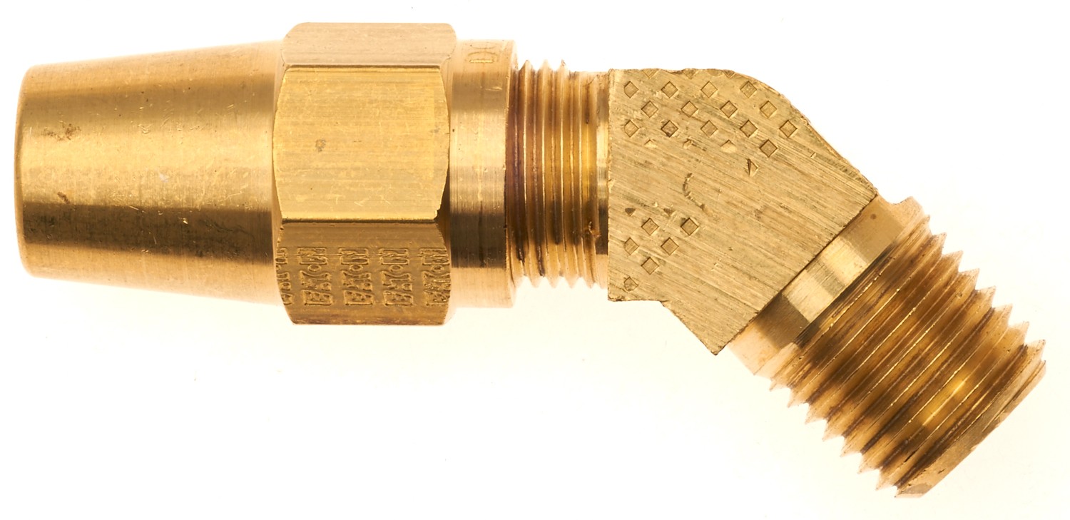 Air Brake to Male Pipe - 45 (Copper Tubing Compression)