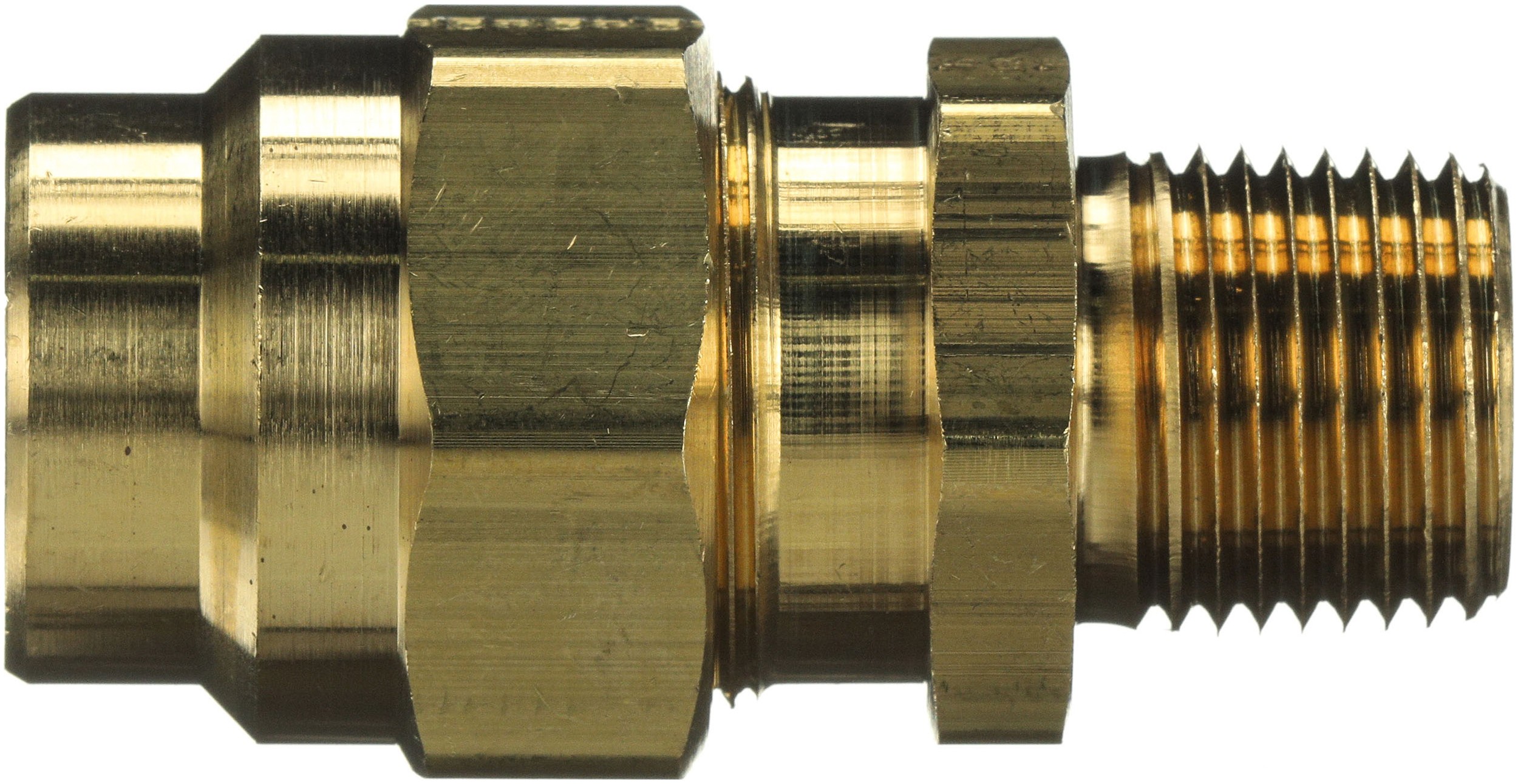 Air Brake to Male Pipe with Nut and Sleeve Coupling for Rubber Hose
