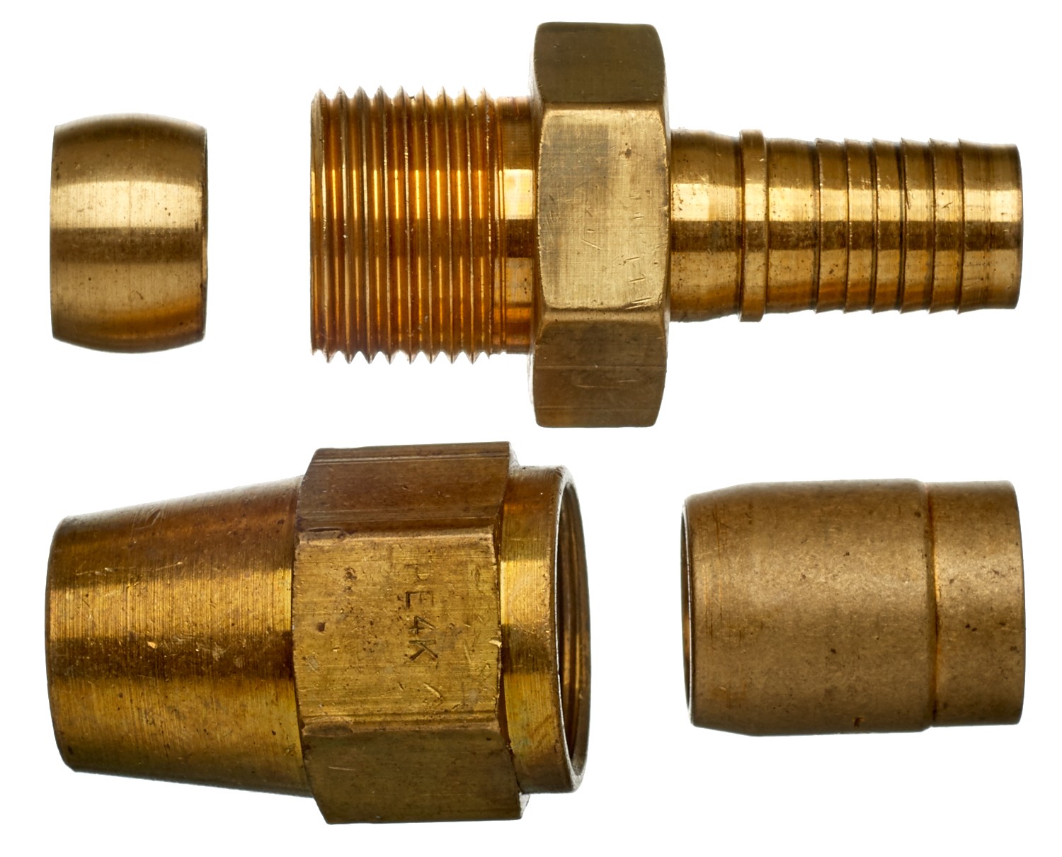 Air Brake Compression Coupling - Brass (C14)