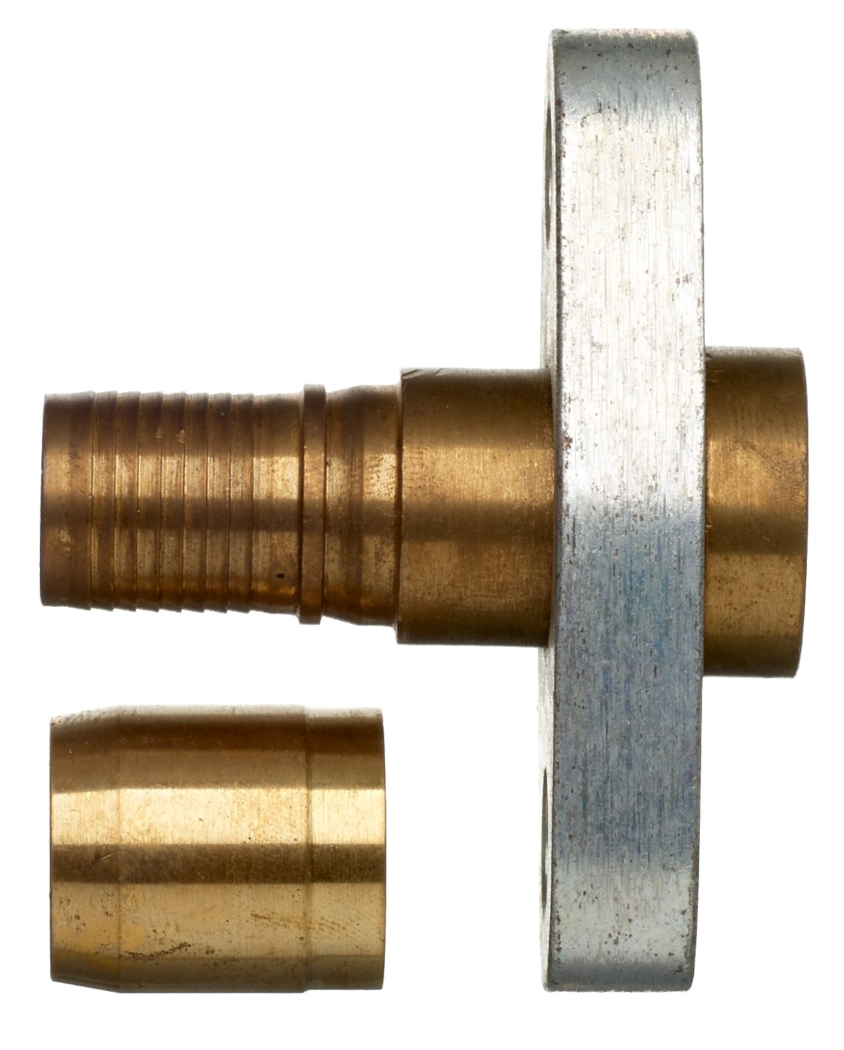 Two-Bolt Flange Swivel - Brass (Steel Flange) - Laundry Flange (C14)