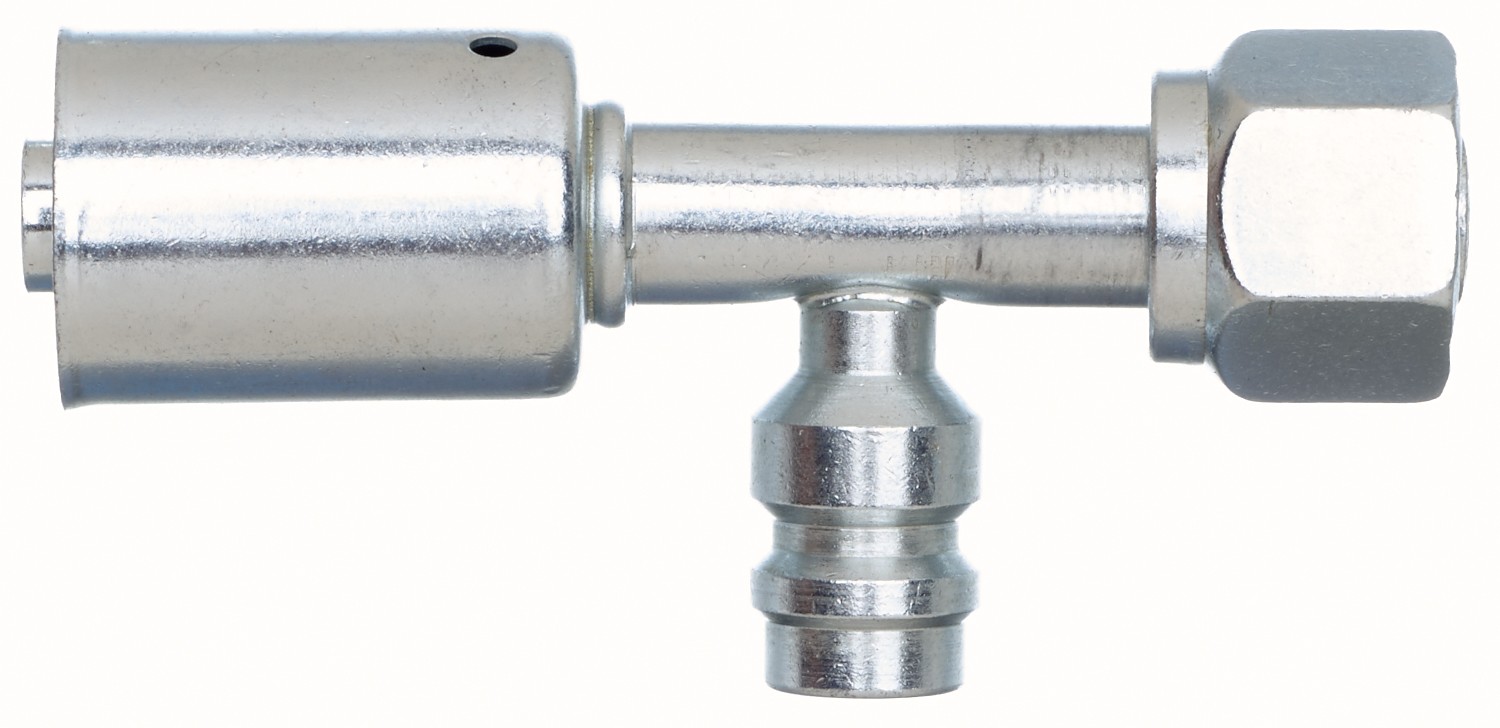 Female SAE Tube O-Ring Nut Swivel-R134a Service Port-Aluminum (PolarSeal ACA)