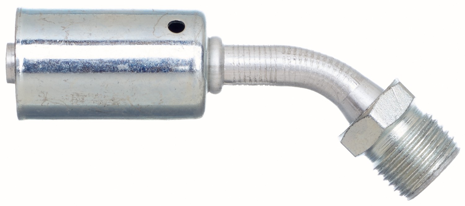 Male Inverted O-Ring - 45 Bent Tube - Aluminum (PolarSeal ACA)