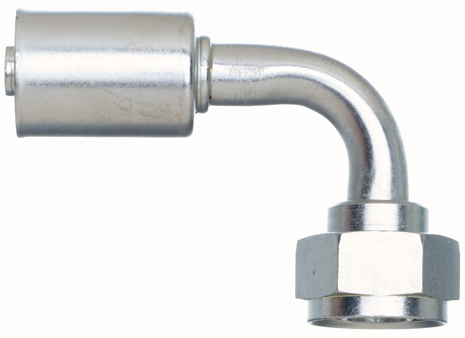 Compressor Female SAE Tube O-Ring Nut Swivel-90 Bent Tube-Steel (PolarSeal ACA)