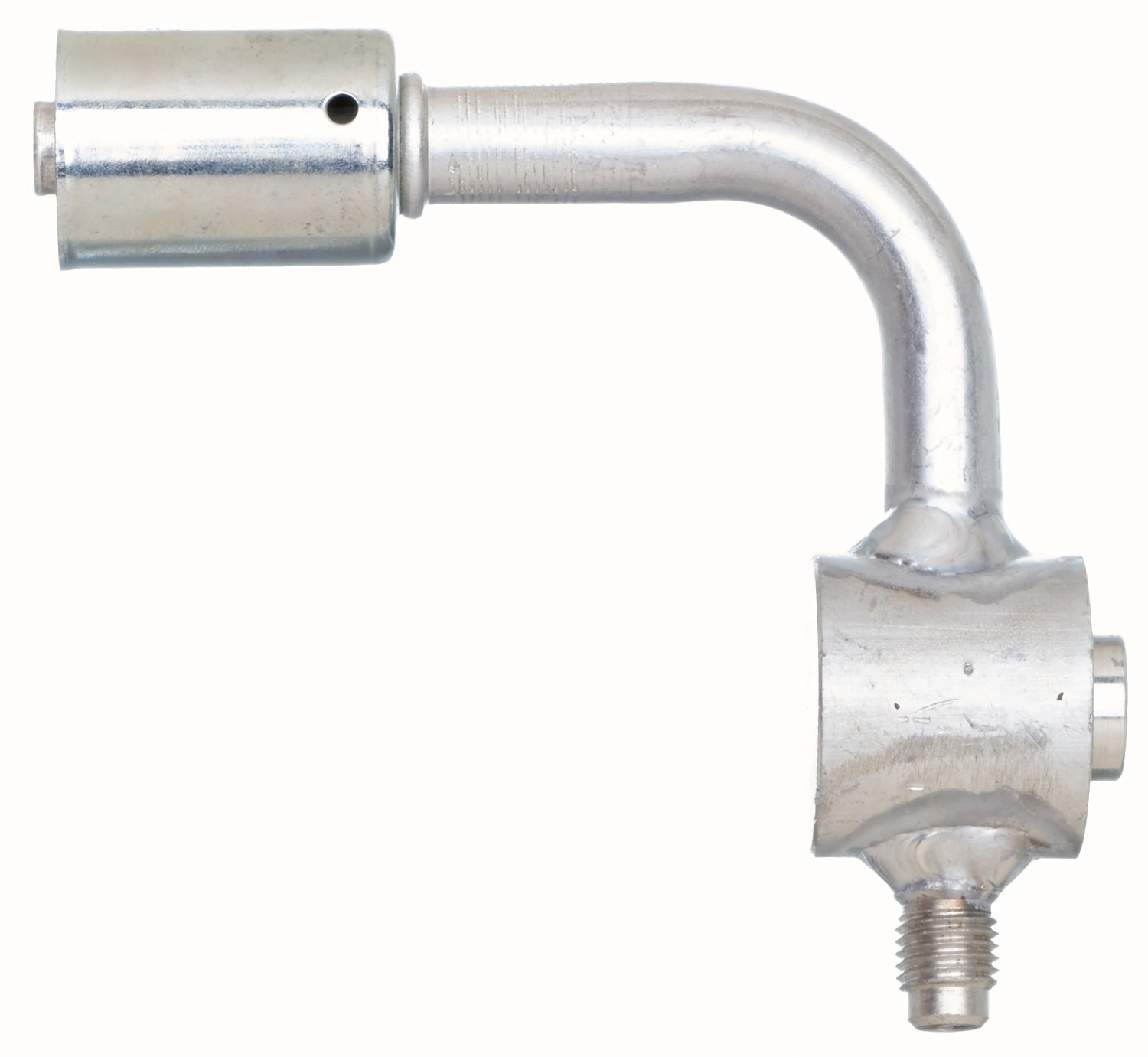 Compressor Block-Single Reverse w/Switch or Service Port-90 Bent Tube-Aluminum