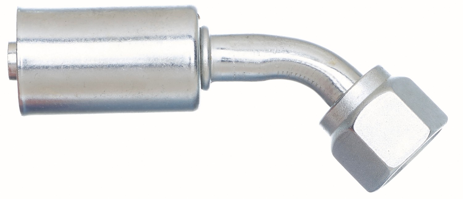 Female SAE Tube O-Ring Nut Swivel - 45 Bent Tube - Steel (PolarSeal II ACB)