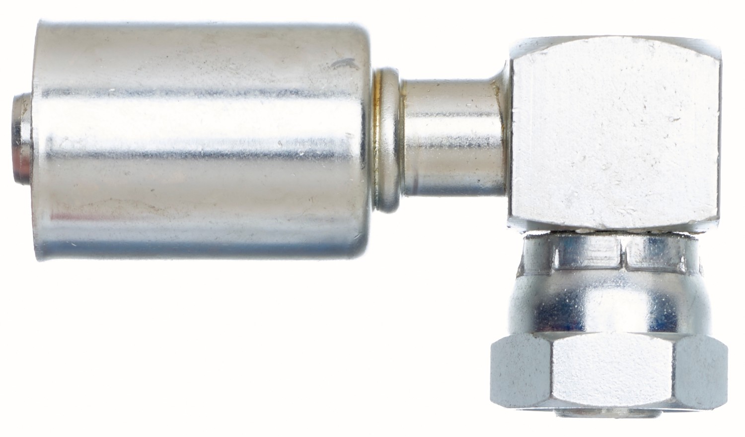 Female SAE Tube O-Ring Nut Swivel - 90 Block - Steel (PolarSeal II ACB)