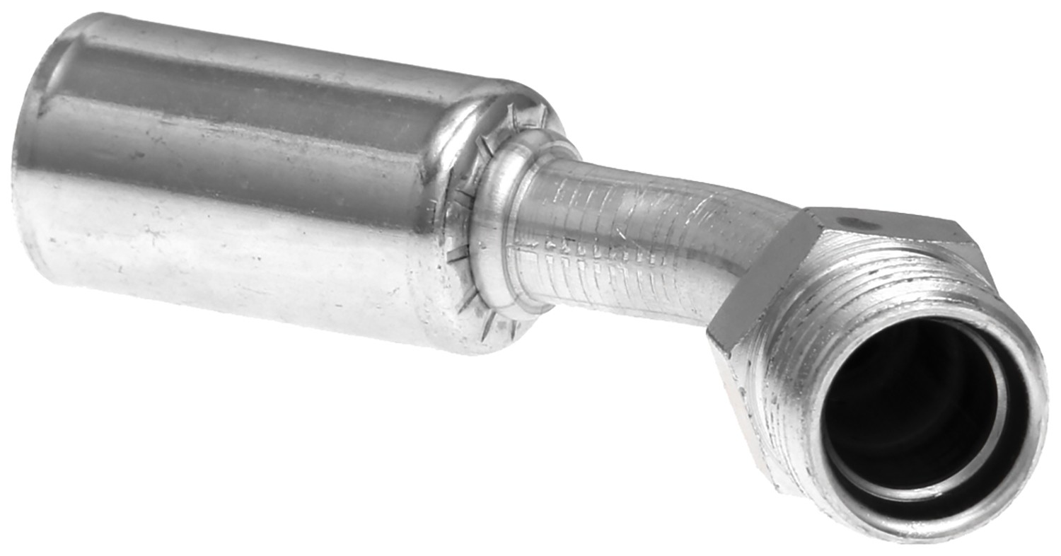 Male Inverted O-Ring - 45 Bent Tube - Aluminum (PolarSeal II ACB)