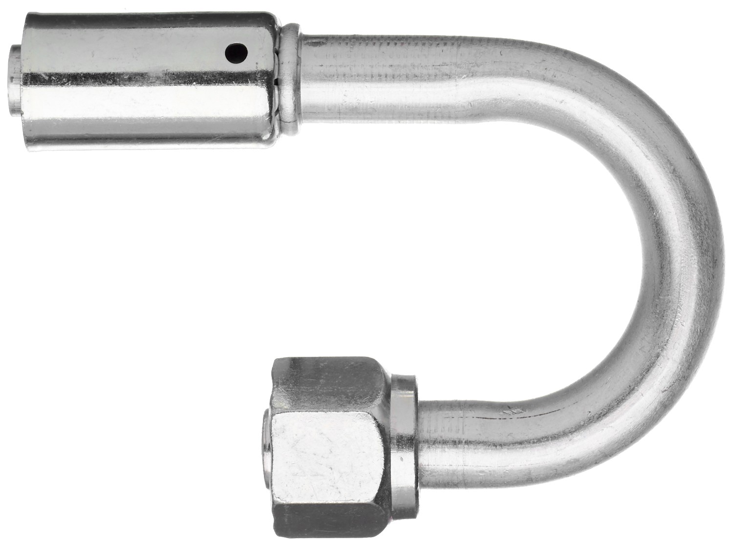 Female SAE Tube O-Ring Nut - 180 Bent Tube - Steel (PolarSeal II ACB)