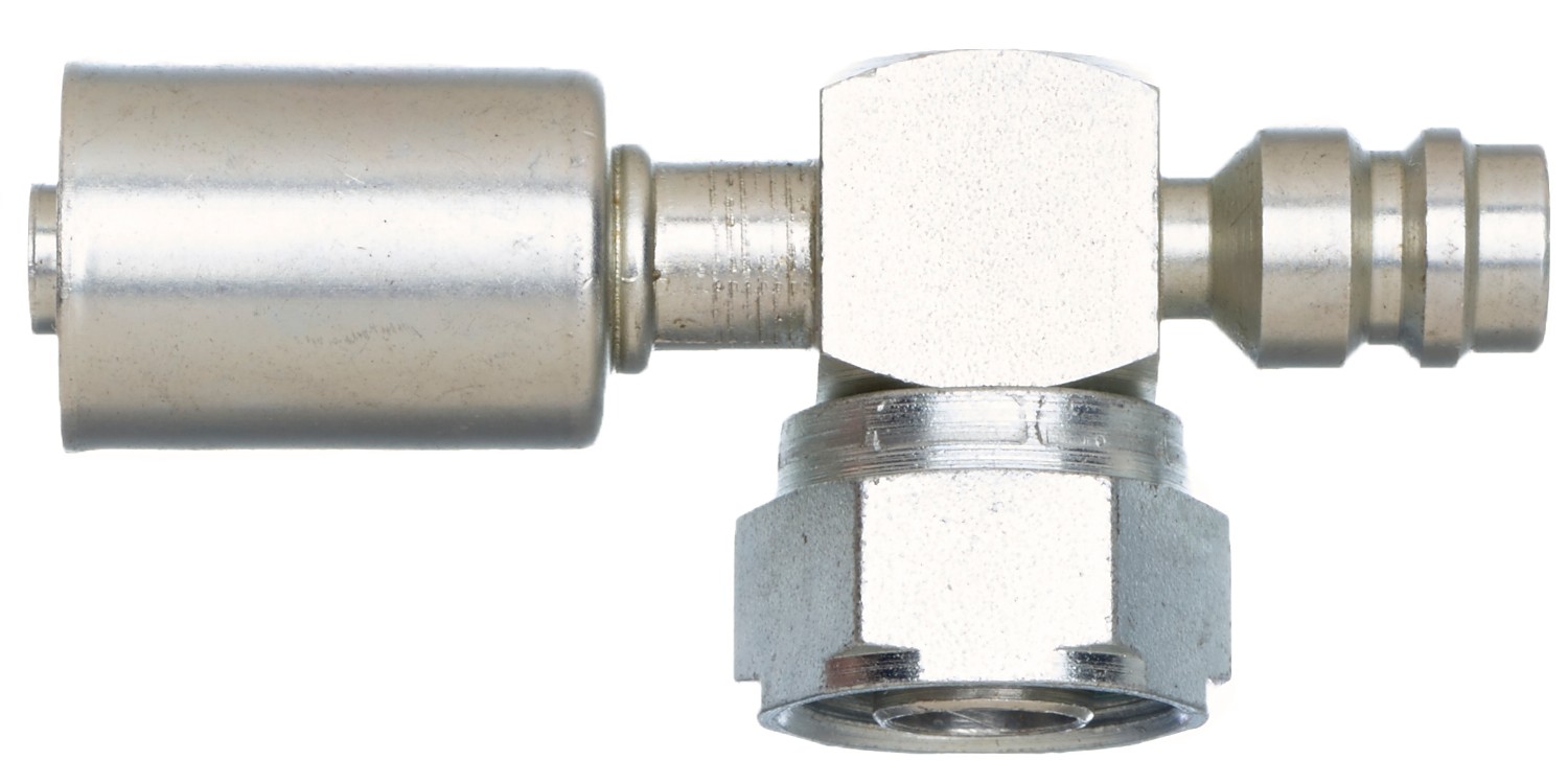 Compressor Female Tube O-Ring Nut-134a Svce Port-90 Block-Stl (PolarSeal II ACB)