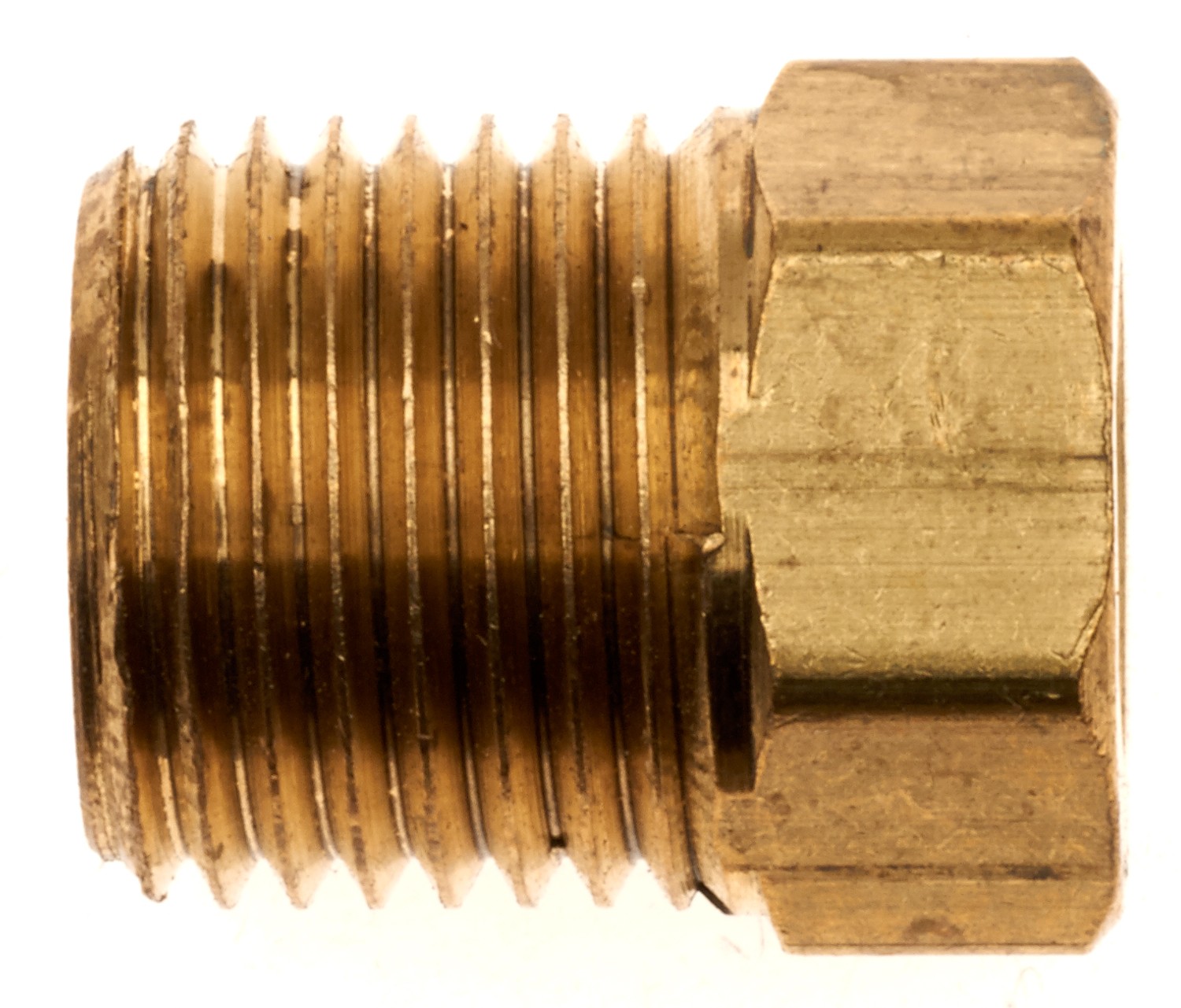 Male Inverted Tube Nut - Brass (Inverted Flare)