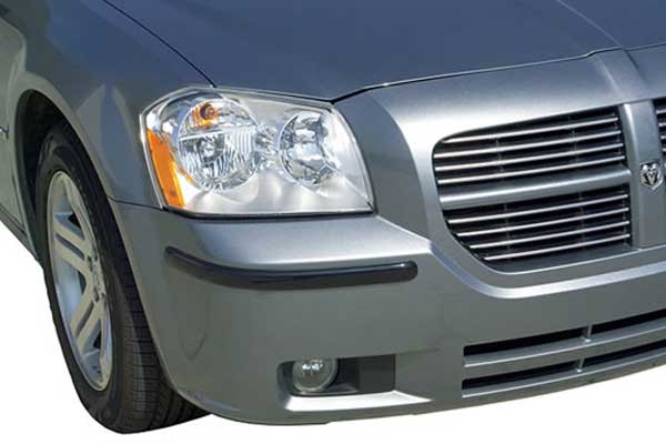 Pacer Designer Style Car Bumper Guard (4 Pack) - Color:Black