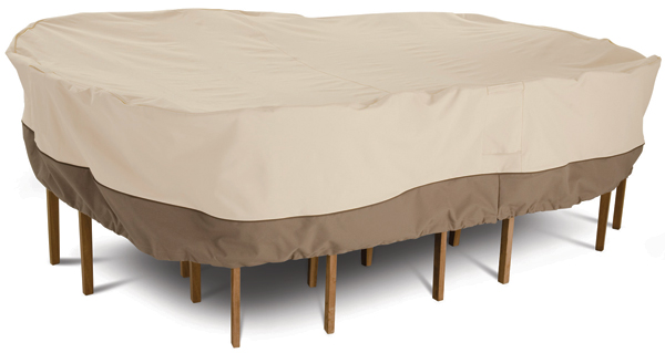 Classic Veranda Patio Table & Chair Set Covers - Shape:Round-Medium