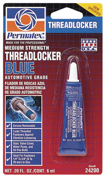 Permatex� Medium Strength Threadlocker Blue (.20 oz.)