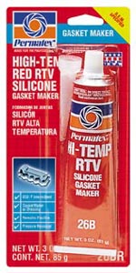 Permatex High-Temp Red RTV Silicone Gasket Maker (3 oz.)