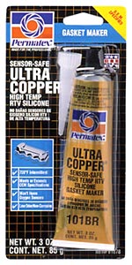 Permatex High-Temp Ultra Copper RTV Silicone Gasket Maker (3 oz.)