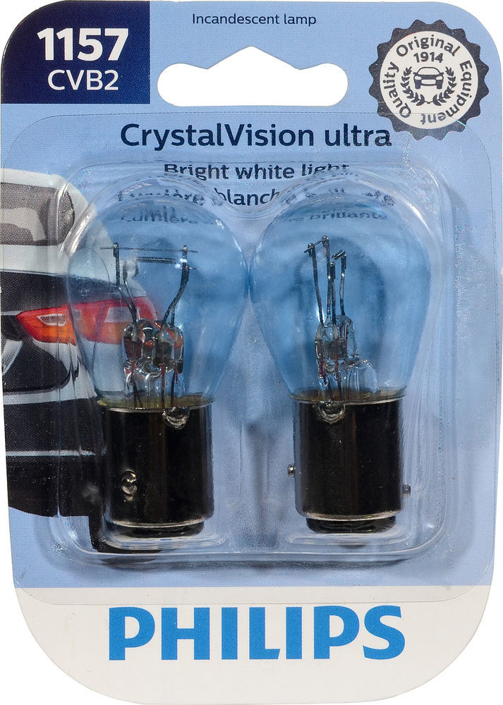 Philips 1157 Crystal Vision Miniature Bulbs (Pair)