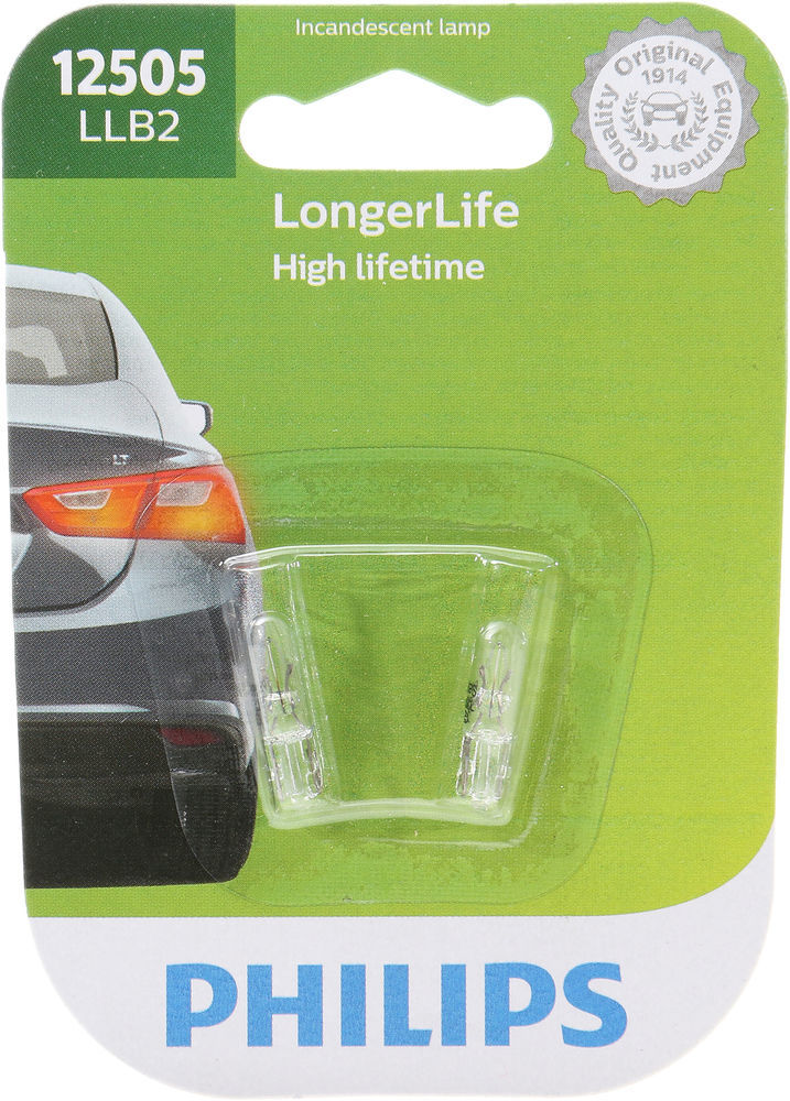 Philips 12505 LongerLife Miniature Bulbs (Pair)