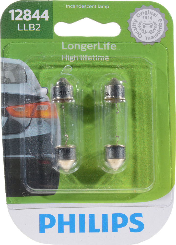 Philips 12844 LongerLife Miniature Bulbs (Pair)