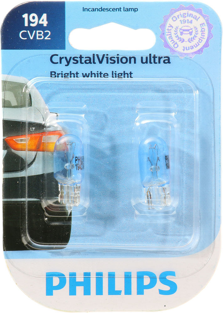 Philips 194 Crystal Vision Miniature Bulbs (Pair)