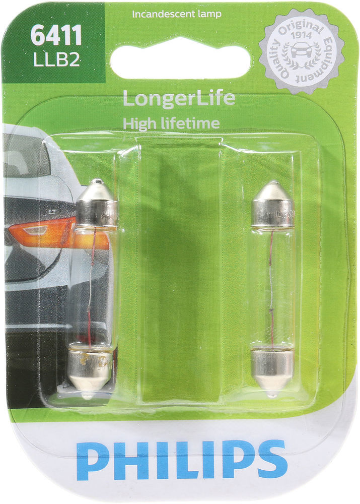 Philips 6411 LongerLife Miniature Bulbs (Pair)