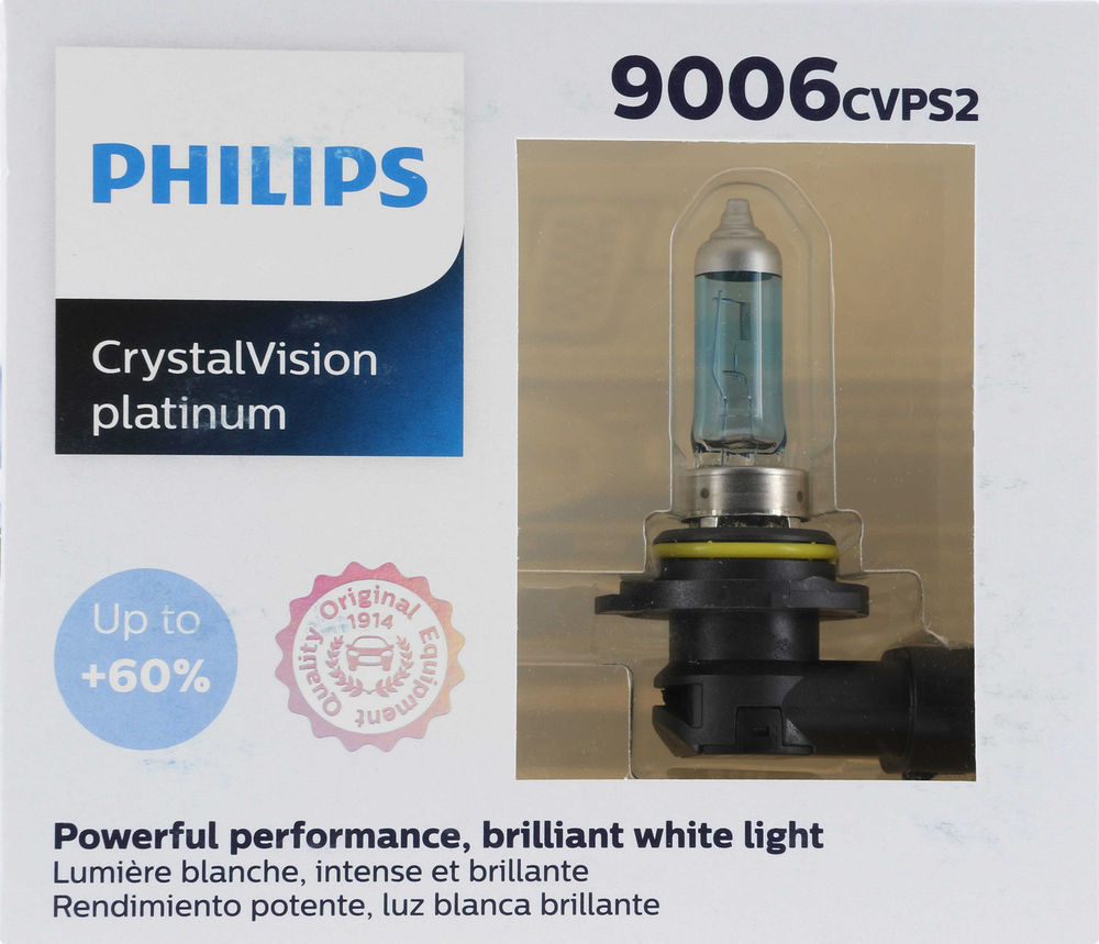 Philips 9006 Crystal Vision Platinum Headlight Bulbs (Pair)