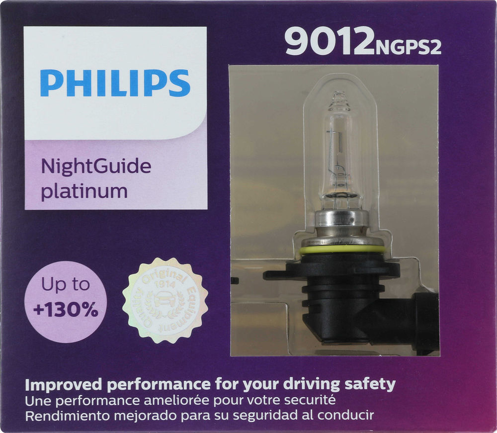 Philips 9012 NightGuide Platinum Headlight Bulbs (Pair)