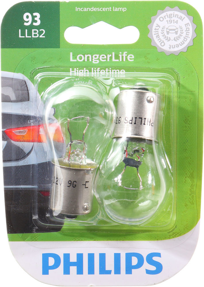 Philips 93 LongerLife Miniature Bulbs (Pair)
