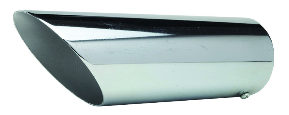 Pilot Universal Steel Bolt-On Turn Down Exhaust Tip (2 5/8" x 9")