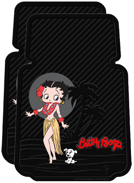 Betty Boop Aloha Rubber Floor Mats (Pair)