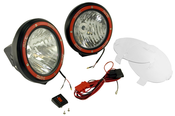 Rugged Ridge Two Black HID Off-Road Fog Lamps Kit - Size:5 inch