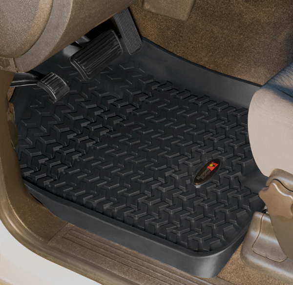 Chevy, GMC & Cadillac Front All Terrain Floor Liners-Pair (2007-2014) - Color:Tan