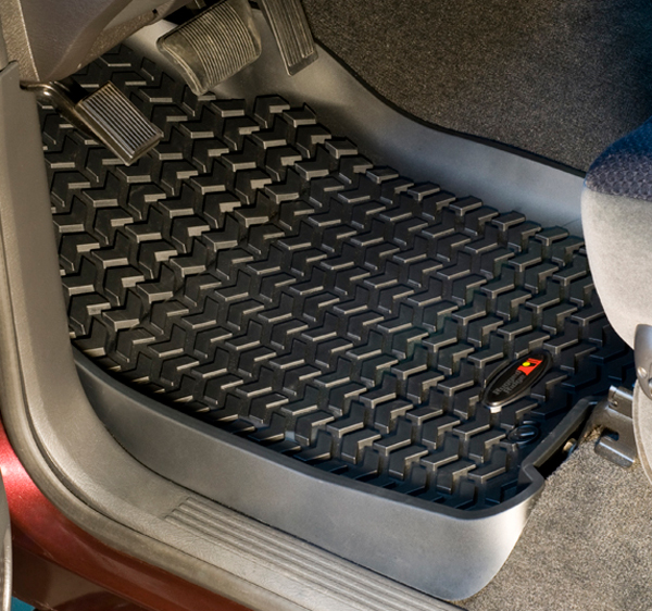Dodge Ram Front All Terrain Floor Liners-Pair (2002-2012) - Color:Black