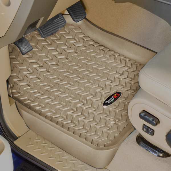 Ford Explorer Front All Terrain Floor Liners-Pair (2011-2014) - Color:Tan