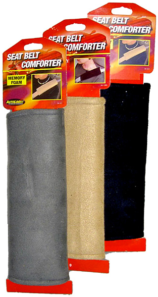 Seat Belt Comforter Shoulder Pads - Color:Black